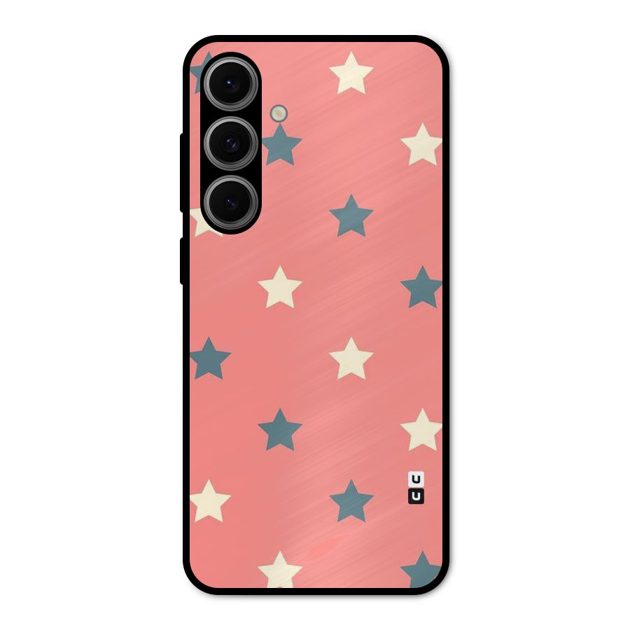 Diagonal Stars Metal Back Case for Galaxy S24 FE