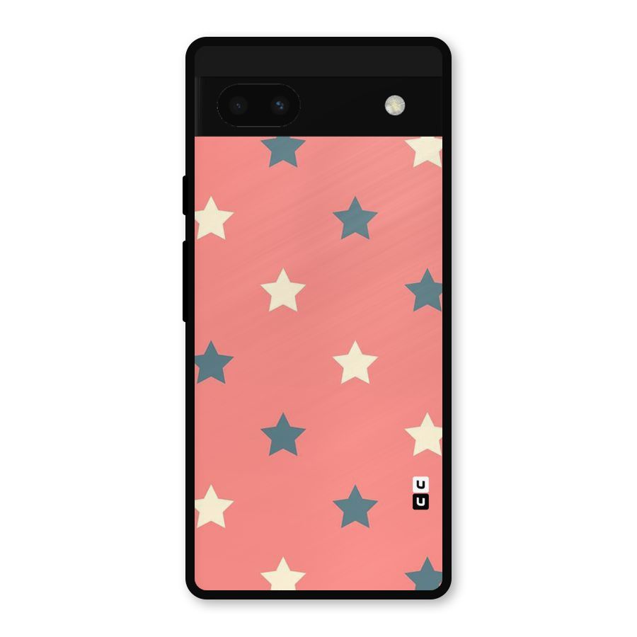 Diagonal Stars Metal Back Case for Google Pixel 6a