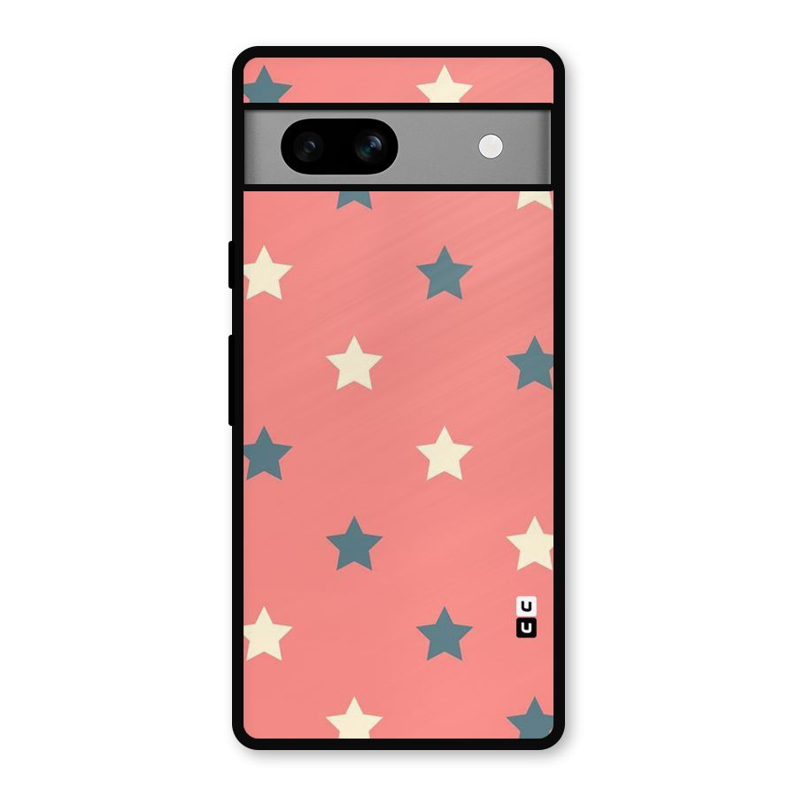 Diagonal Stars Metal Back Case for Google Pixel 7a