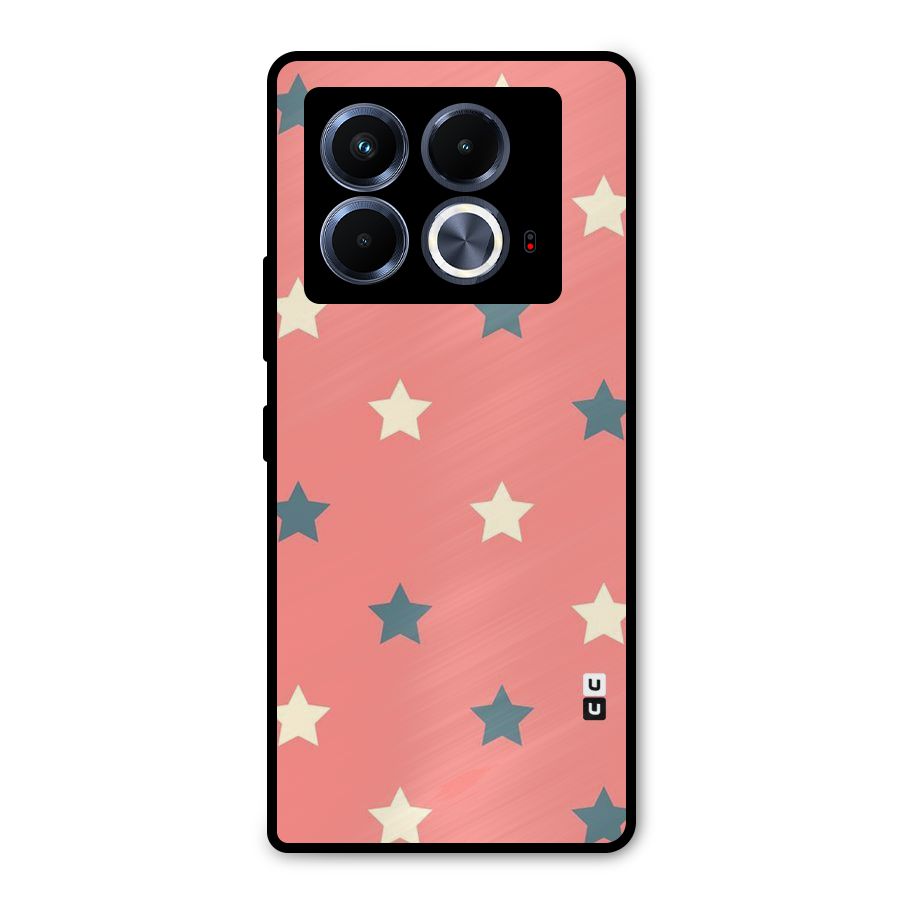 Diagonal Stars Metal Back Case for Infinix Note 40 5G