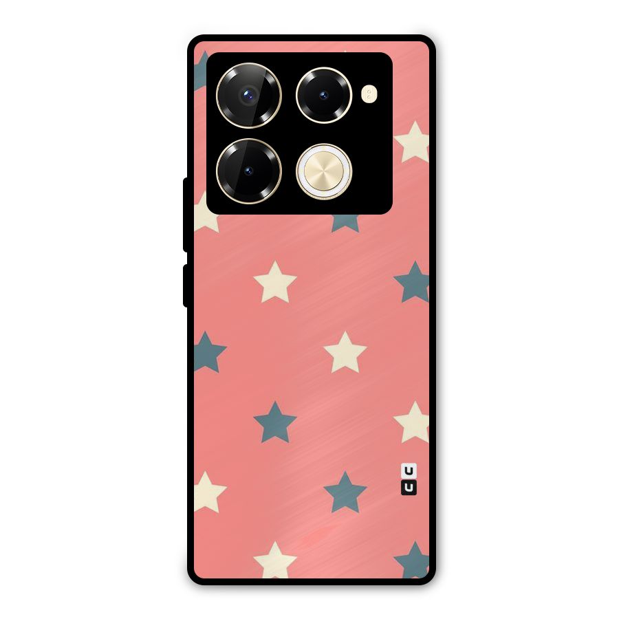 Diagonal Stars Metal Back Case for Infinix Note 40 Pro
