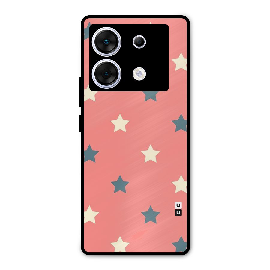 Diagonal Stars Metal Back Case for Infinix Zero 30 5G