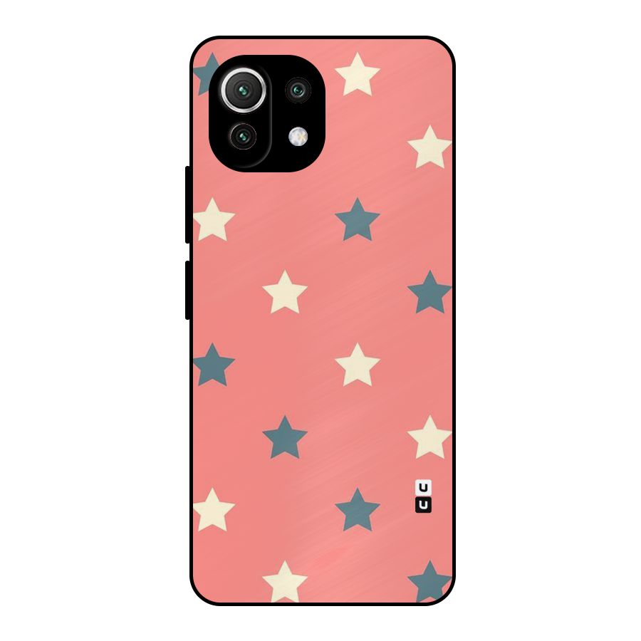 Diagonal Stars Metal Back Case for Mi 11 Lite