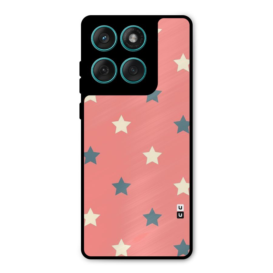Diagonal Stars Metal Back Case for Motorola Edge 60