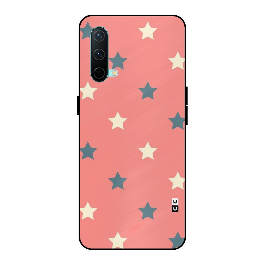 Diagonal Stars Metal Back Case for OnePlus Nord CE 5G