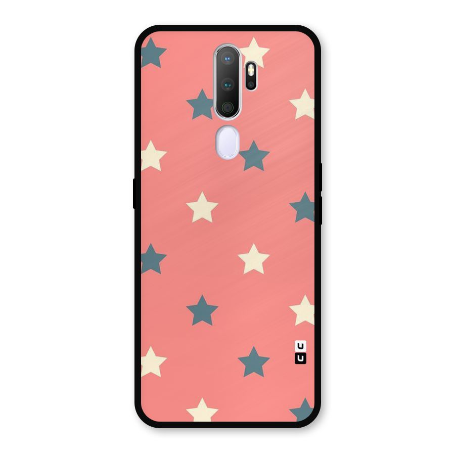 Diagonal Stars Metal Back Case for Oppo A9 (2020)