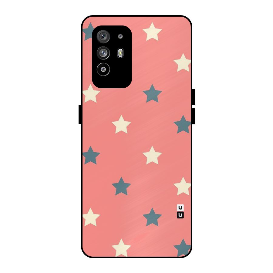 Diagonal Stars Metal Back Case for Oppo F19 Pro Plus 5G