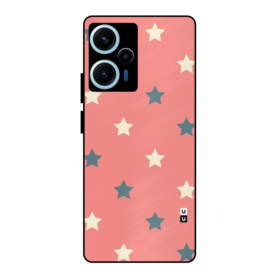 Diagonal Stars Metal Back Case for Poco F5