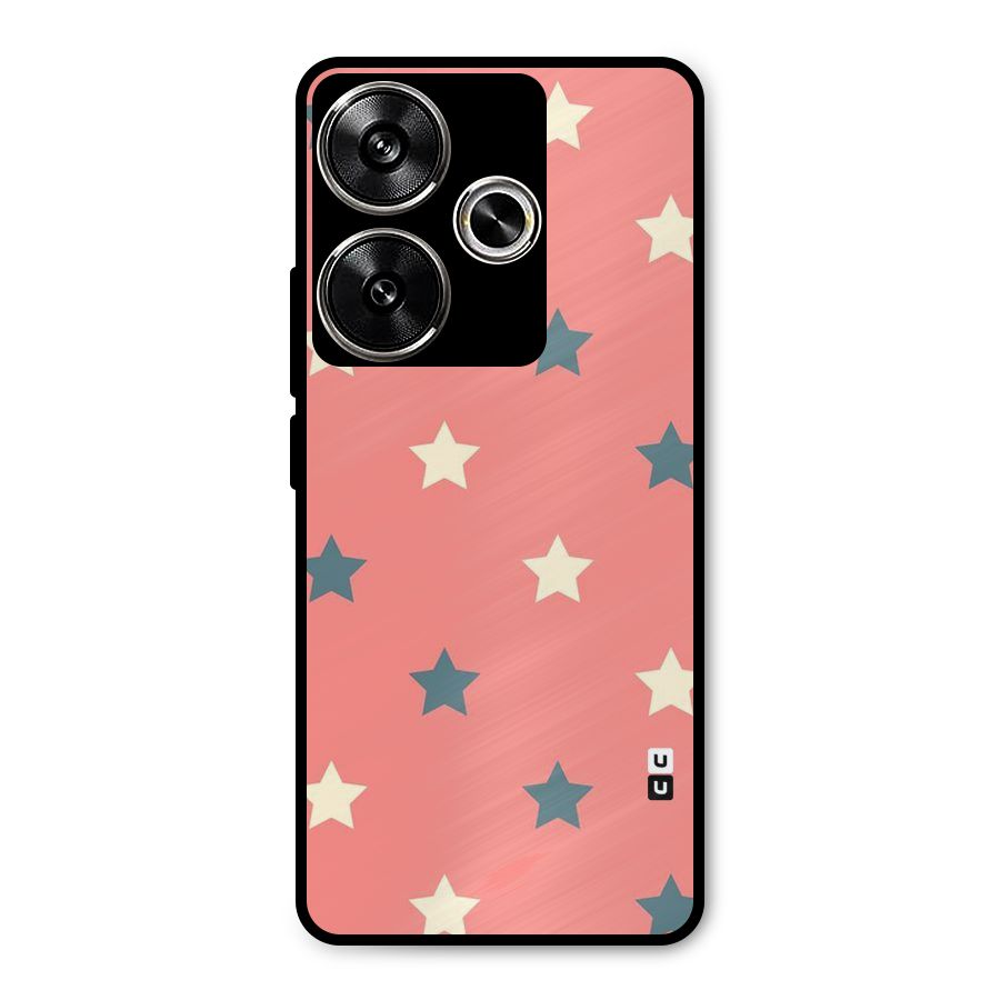Diagonal Stars Metal Back Case for Poco F6