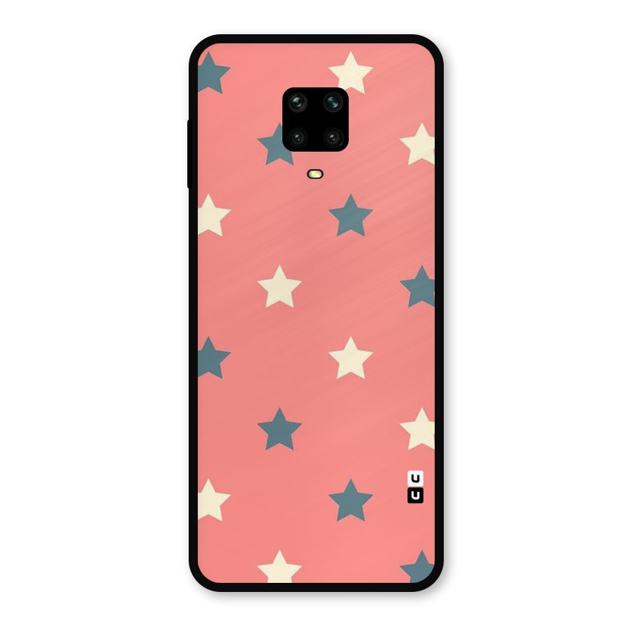 Diagonal Stars Metal Back Case for Poco M2
