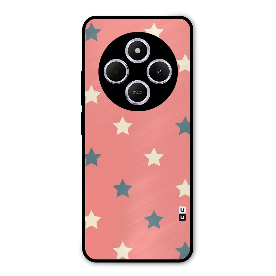 Diagonal Stars Metal Back Case for Poco M7