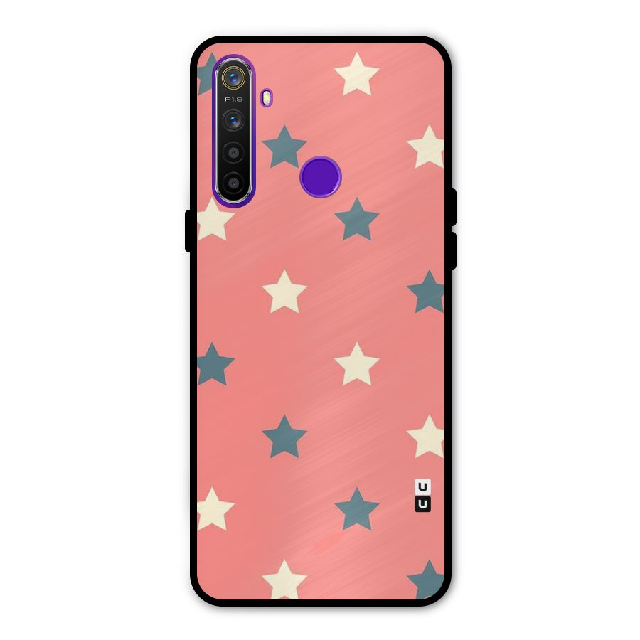 Diagonal Stars Metal Back Case for Realme 5i