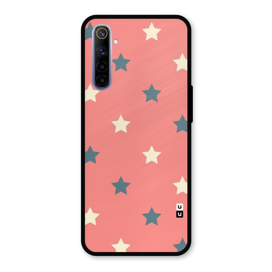 Diagonal Stars Metal Back Case for Realme 6i