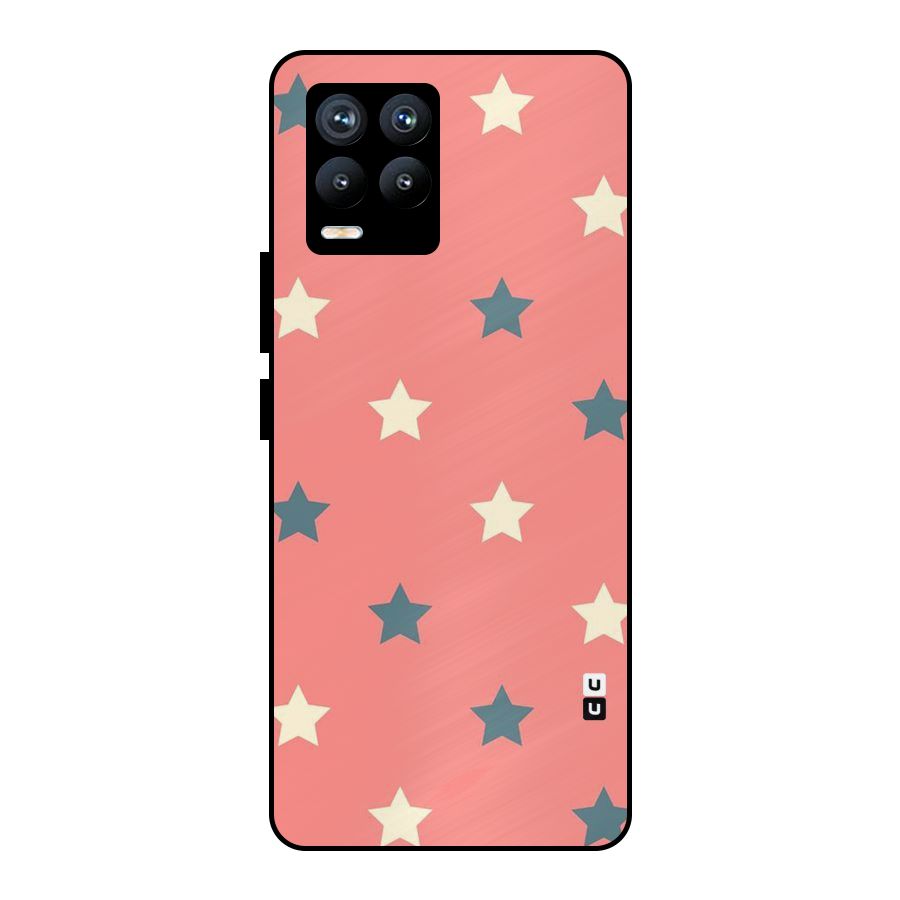 Diagonal Stars Metal Back Case for Realme 8 Pro