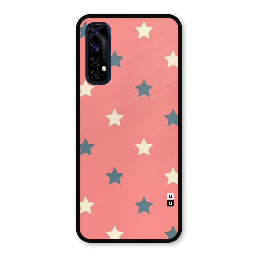 Diagonal Stars Metal Back Case for Realme Narzo 20 Pro