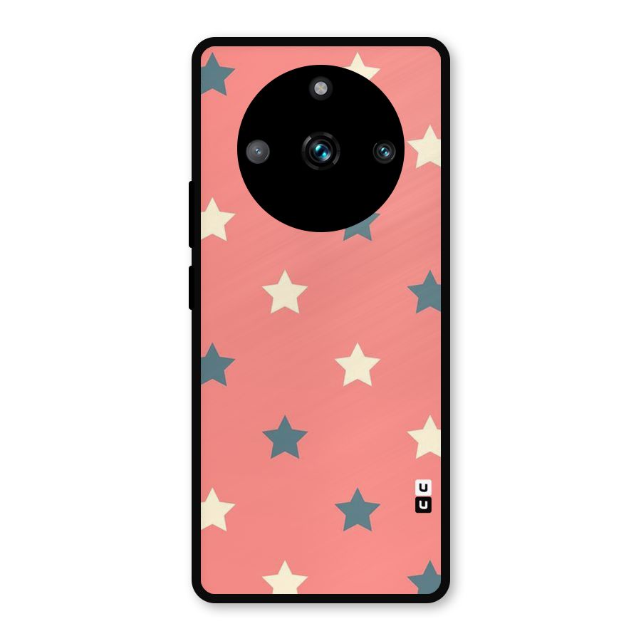 Diagonal Stars Metal Back Case for Realme Narzo 60 Pro