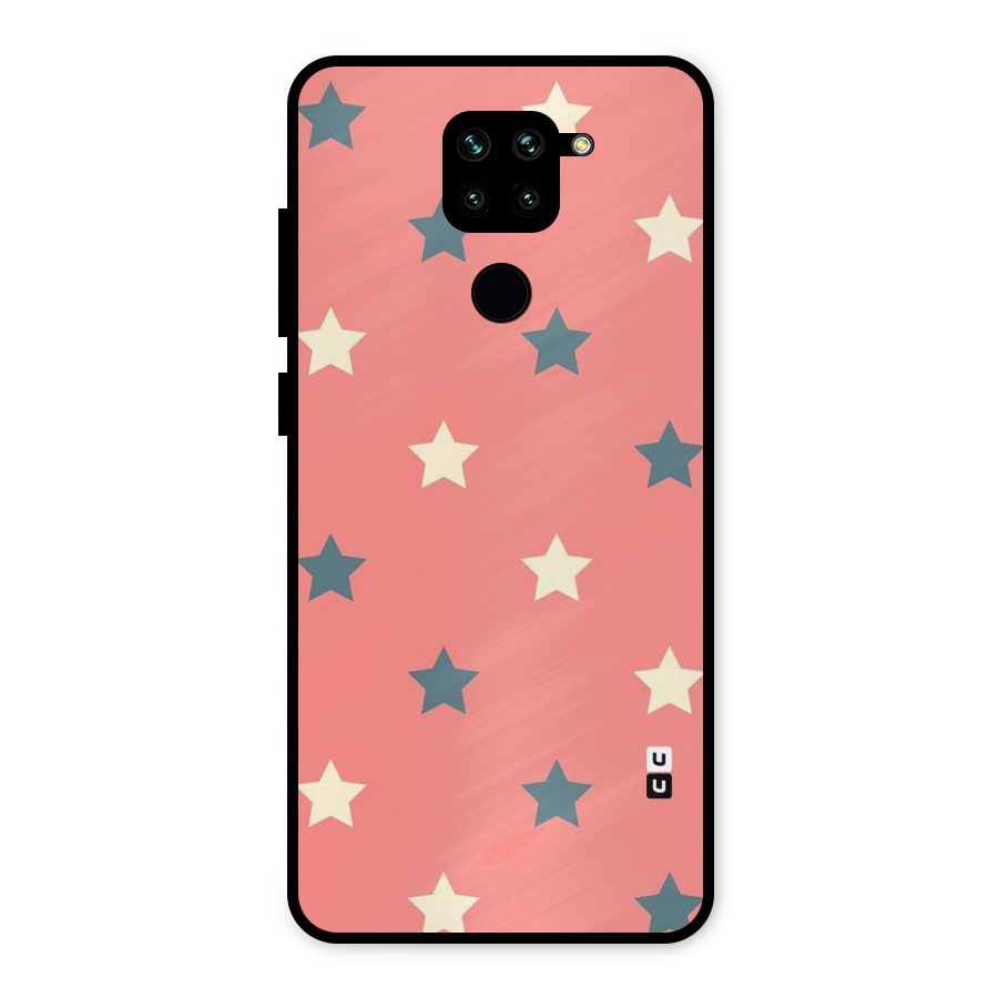 Diagonal Stars Metal Back Case for Redmi Note 9