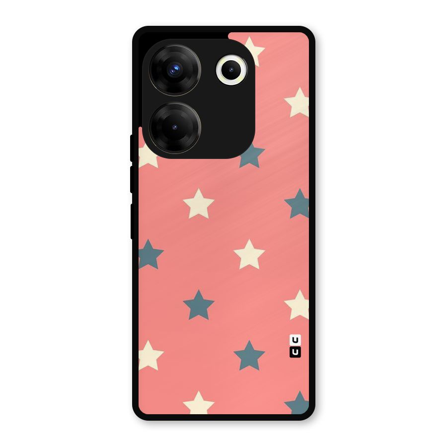 Diagonal Stars Metal Back Case for Tecno Camon 20