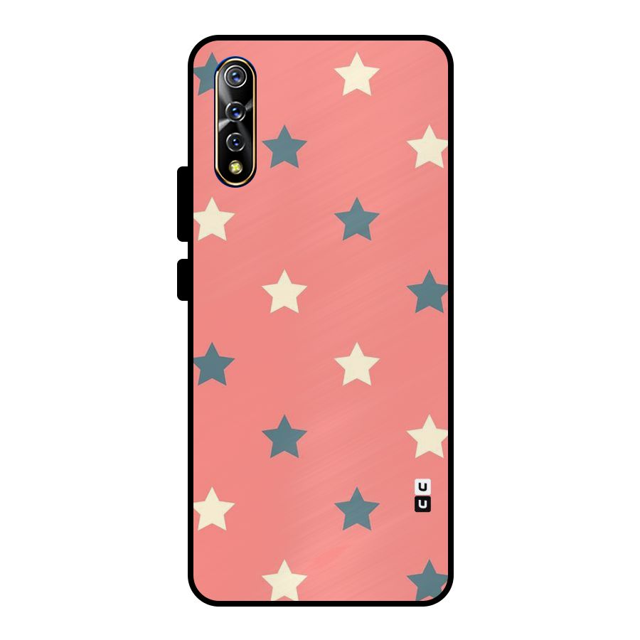 Diagonal Stars Metal Back Case for Vivo S1
