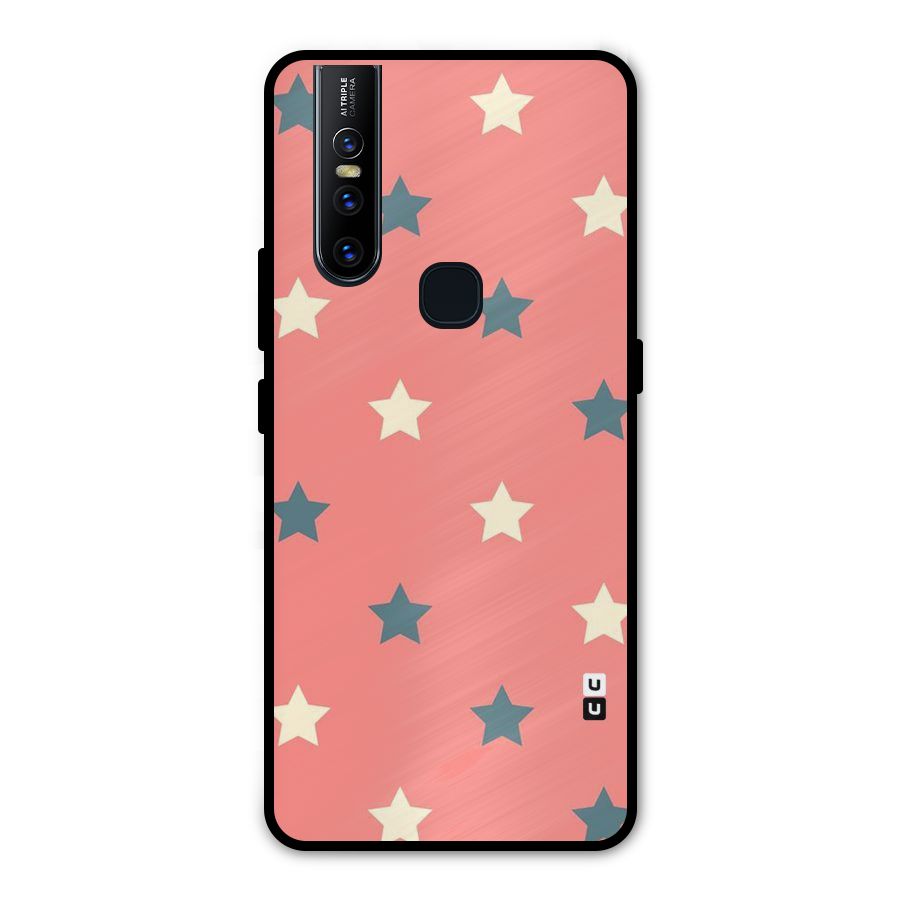 Diagonal Stars Metal Back Case for Vivo V15