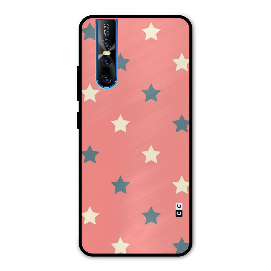 Diagonal Stars Metal Back Case for Vivo V15 Pro