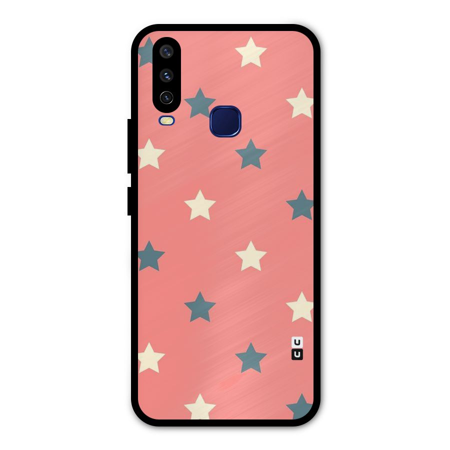 Diagonal Stars Metal Back Case for Vivo V17