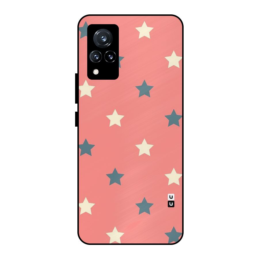 Diagonal Stars Metal Back Case for Vivo V21 5G