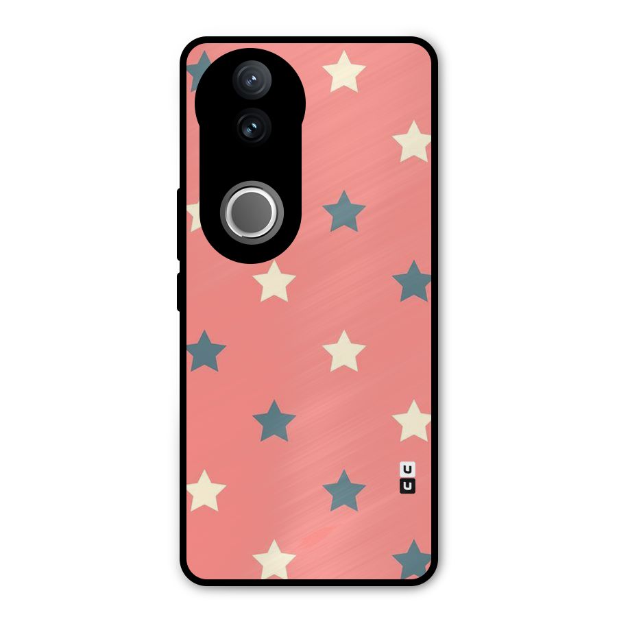 Diagonal Stars Metal Back Case for Vivo V50e