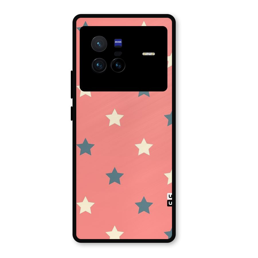 Diagonal Stars Metal Back Case for Vivo X80