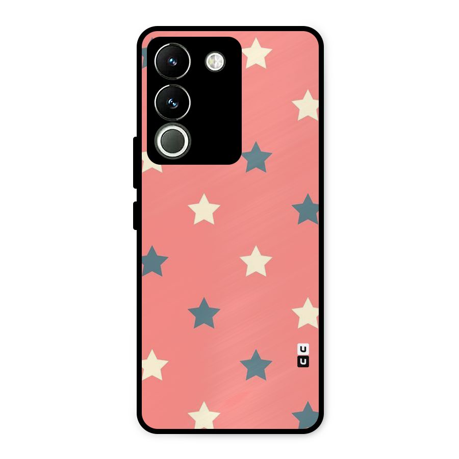 Diagonal Stars Metal Back Case for Vivo Y200