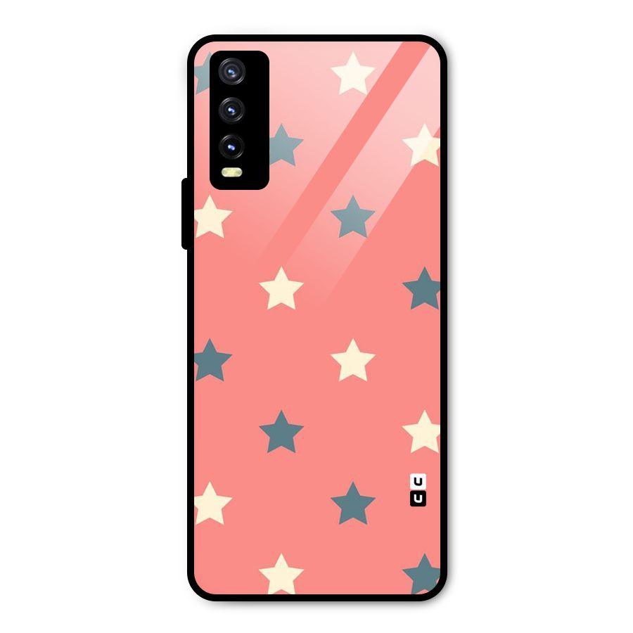 Diagonal Stars Metal Back Case for Vivo Y20t