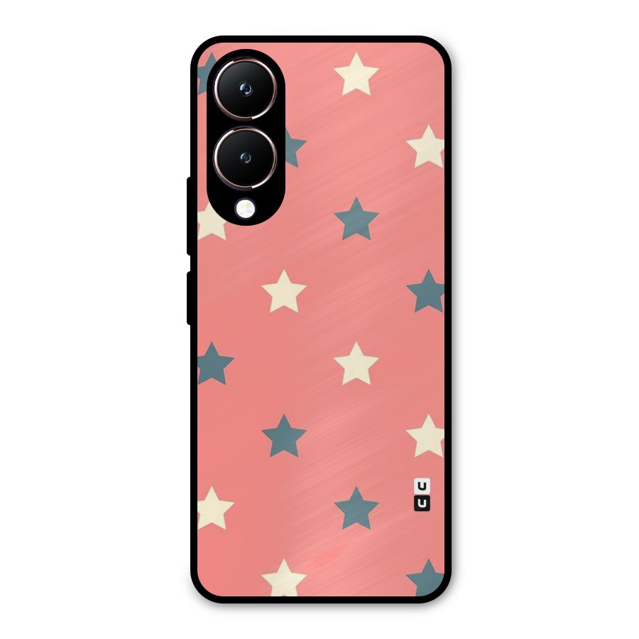 Diagonal Stars Metal Back Case for Vivo Y28