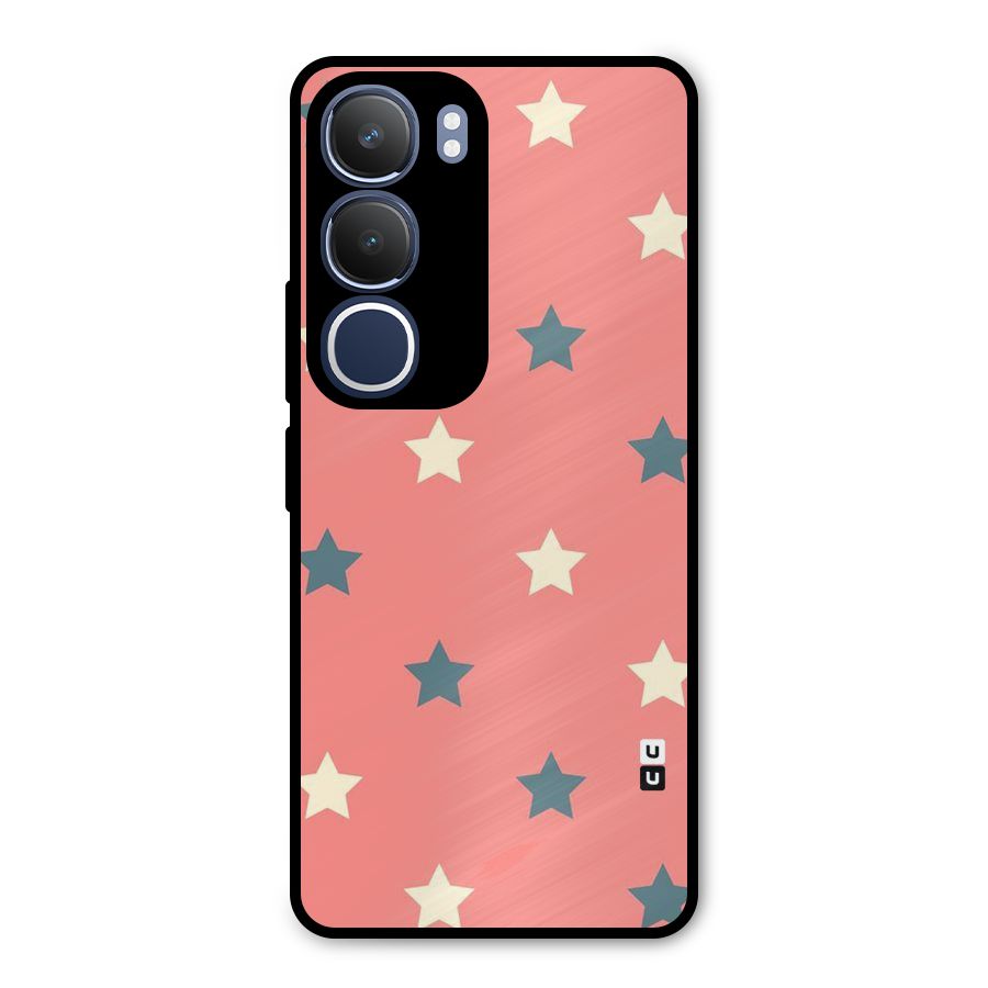 Diagonal Stars Metal Back Case for Vivo Y29