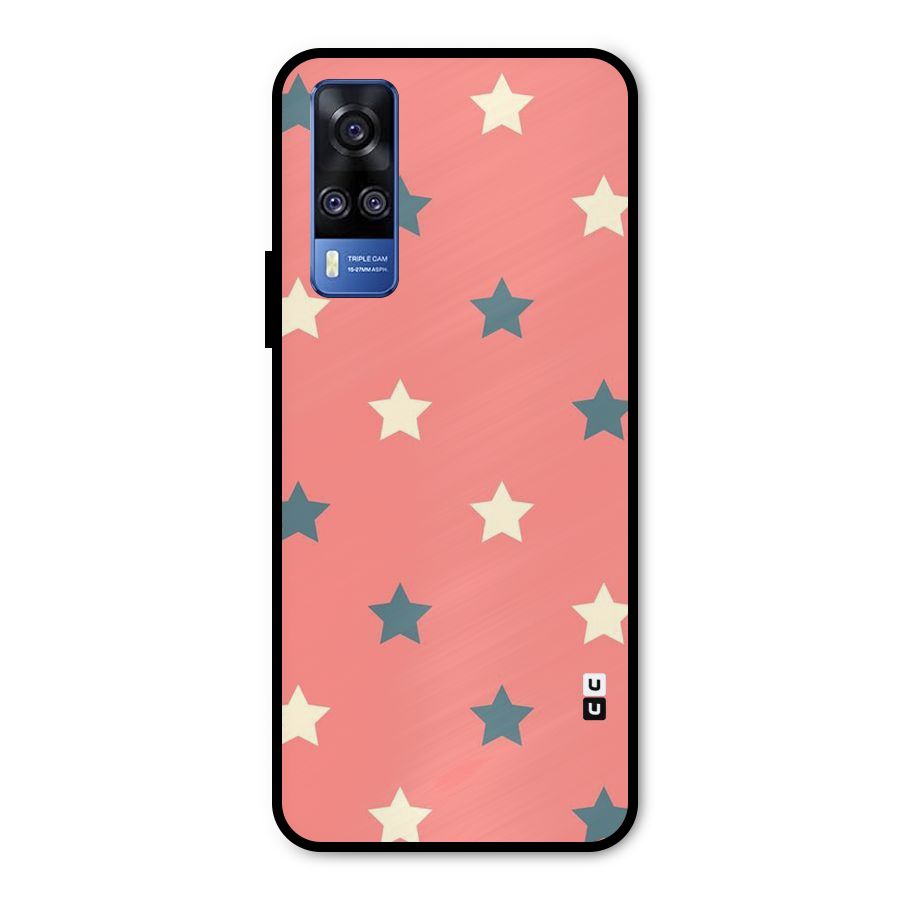 Diagonal Stars Metal Back Case for Vivo Y51A