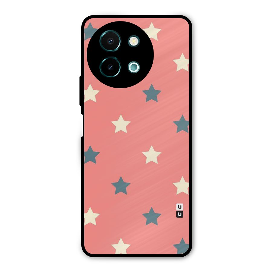 Diagonal Stars Metal Back Case for Vivo Y58