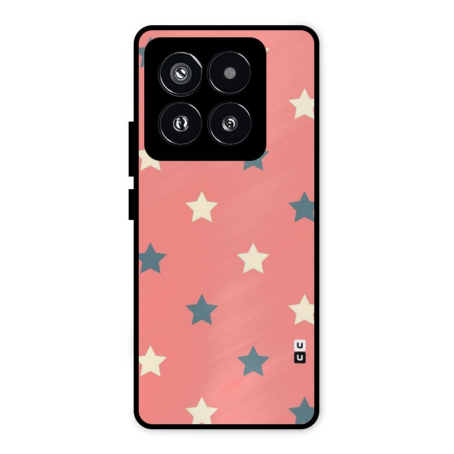 Diagonal Stars Metal Back Case for Xiaomi 14 Pro