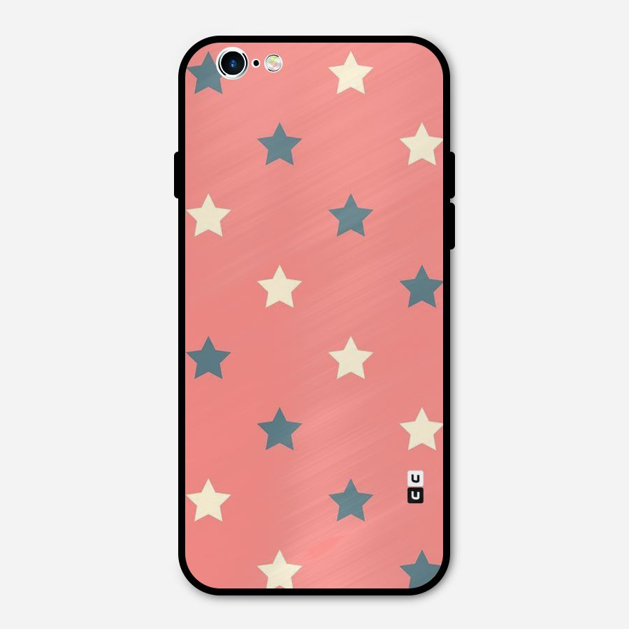 Diagonal Stars Metal Back Case for iPhone 6 6s