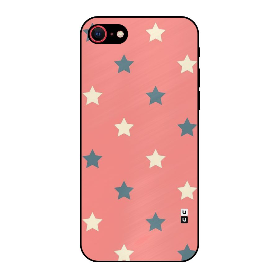 Diagonal Stars Metal Back Case for iPhone 7