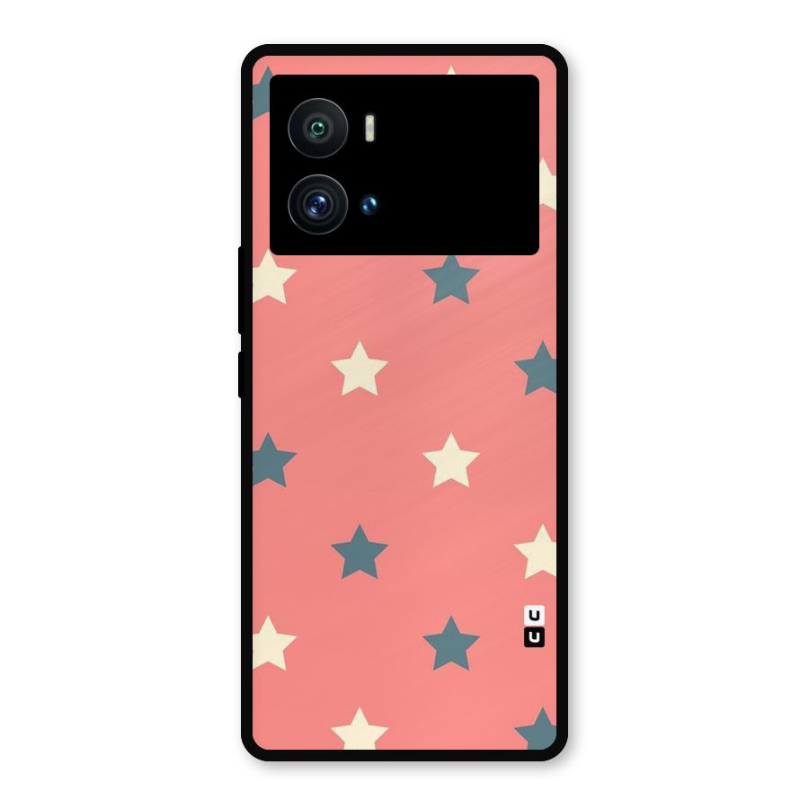 Diagonal Stars Metal Back Case for iQOO 9 Pro