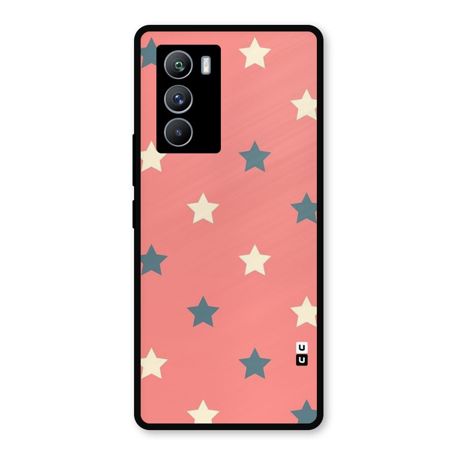 Diagonal Stars Metal Back Case for iQOO 9 SE