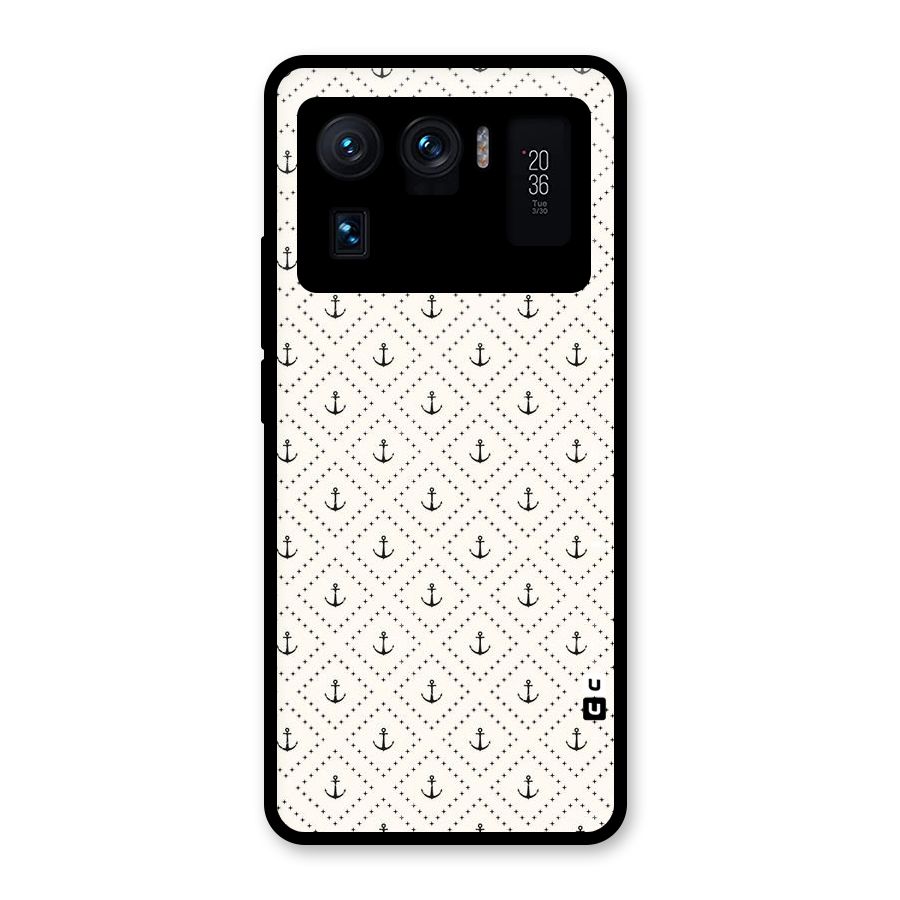 Diamond Anchor Design Glass Back Case for Mi 11 Ultra