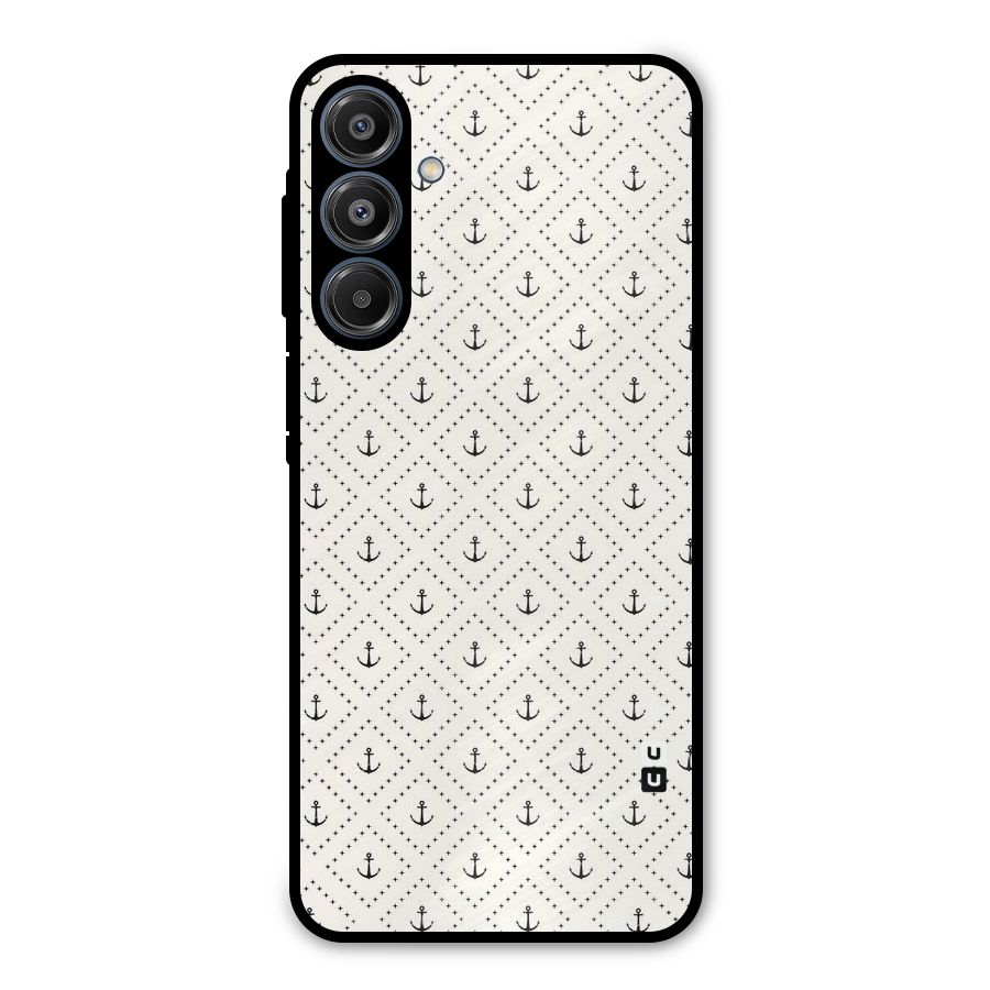 Diamond Anchor Design Metal Back Case for Galaxy A16 5G