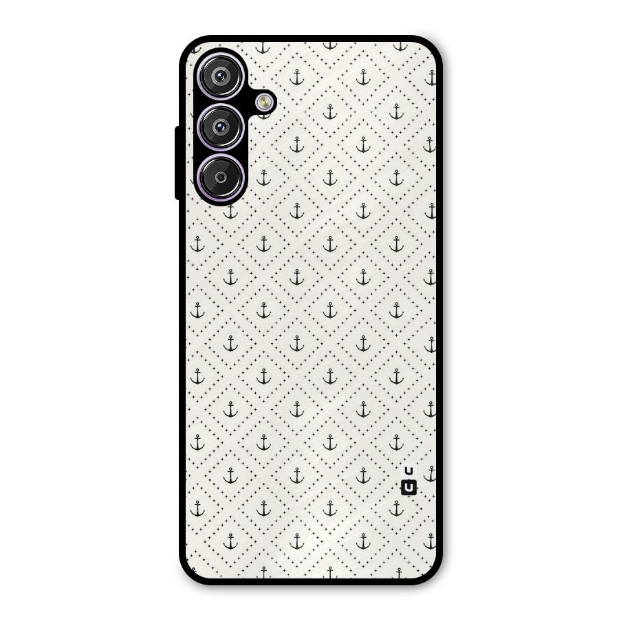 Diamond Anchor Design Metal Back Case for Galaxy F15