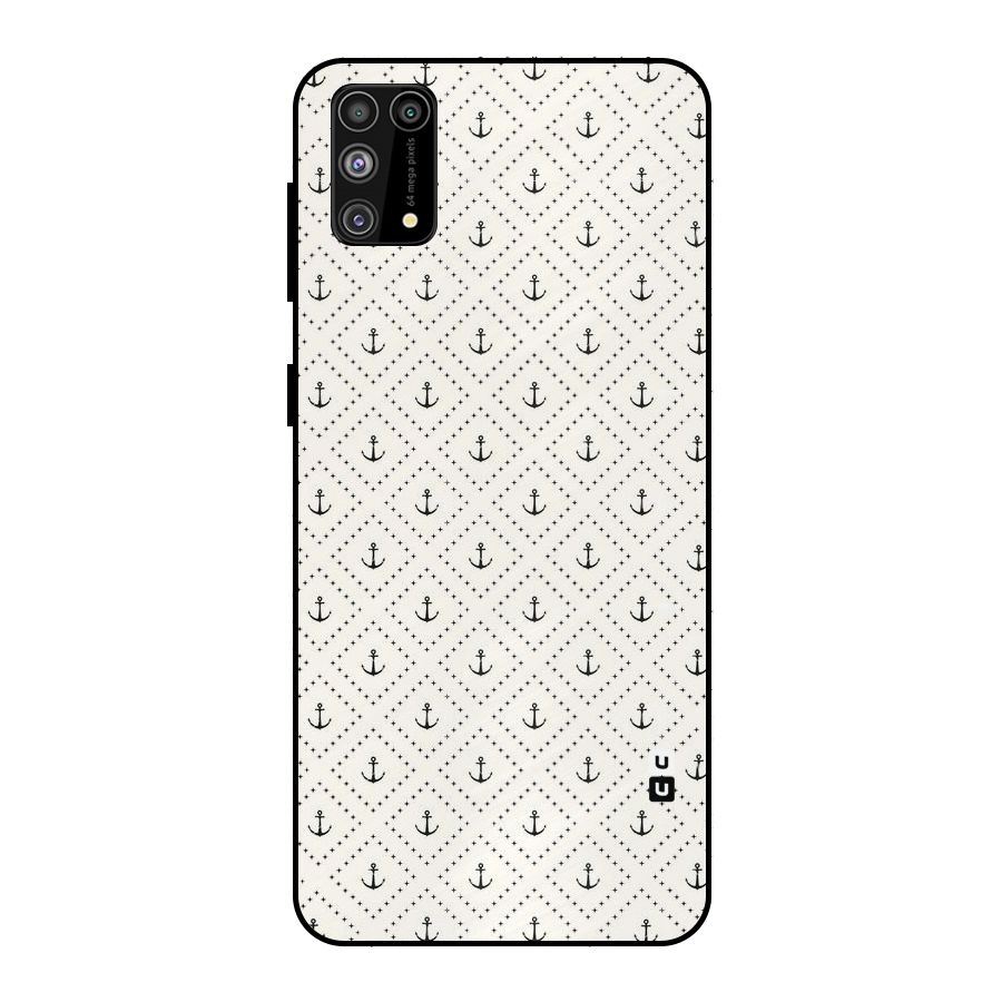 Diamond Anchor Design Metal Back Case for Galaxy M31