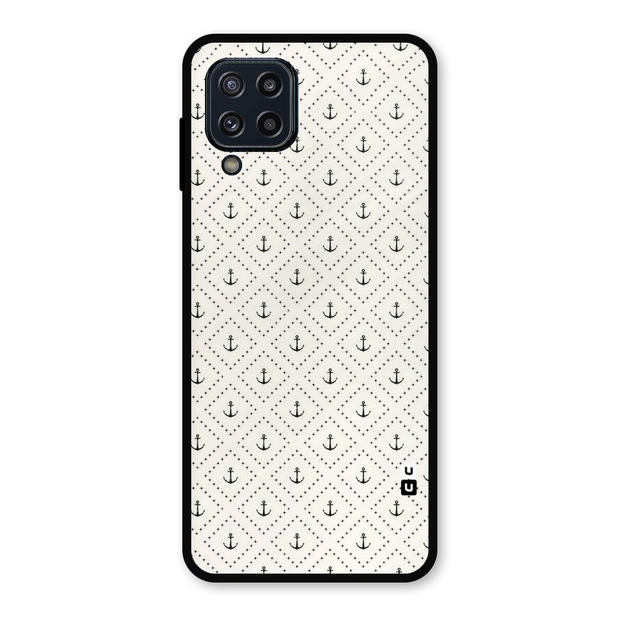 Diamond Anchor Design Metal Back Case for Galaxy M32