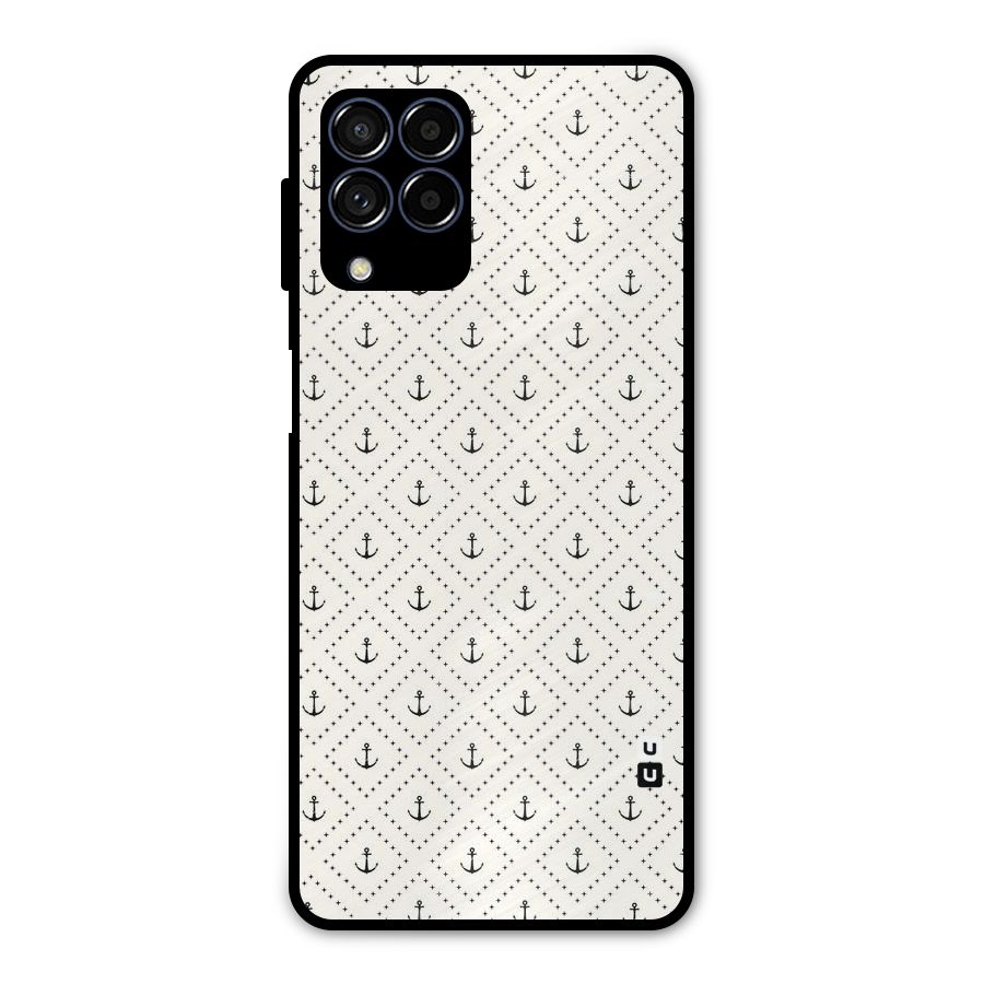 Diamond Anchor Design Metal Back Case for Galaxy M53 5G