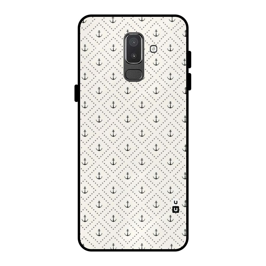 Diamond Anchor Design Metal Back Case for Galaxy On8 (2018)