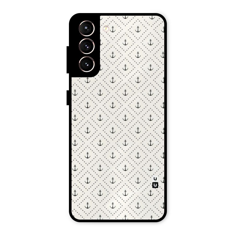 Diamond Anchor Design Metal Back Case for Galaxy S21 5G