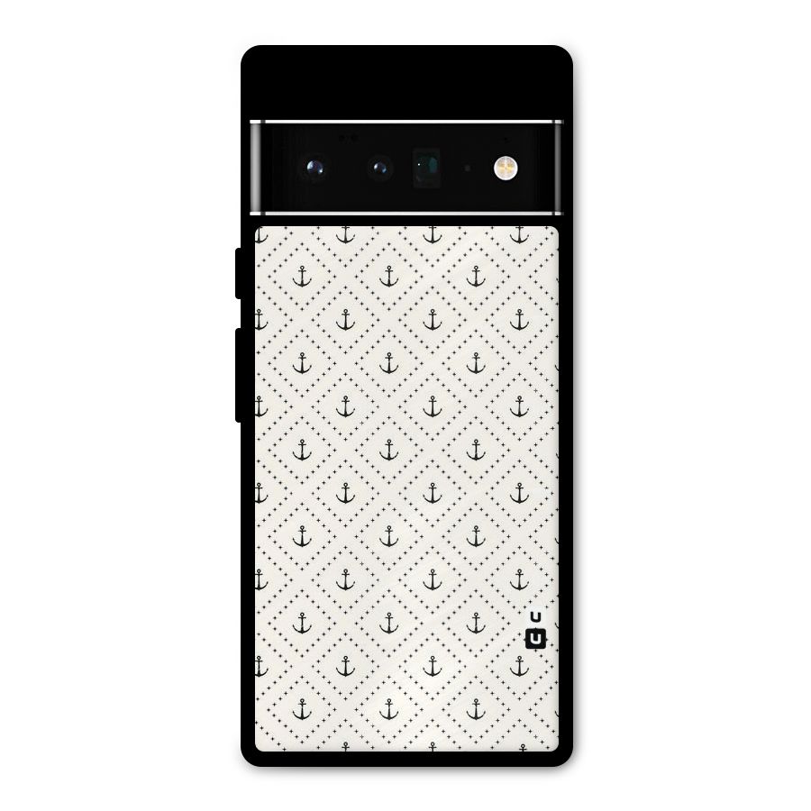 Diamond Anchor Design Metal Back Case for Google Pixel 6 Pro