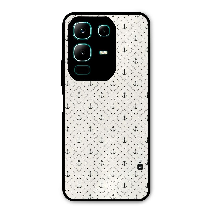 Diamond Anchor Design Metal Back Case for Infinix Note 50x